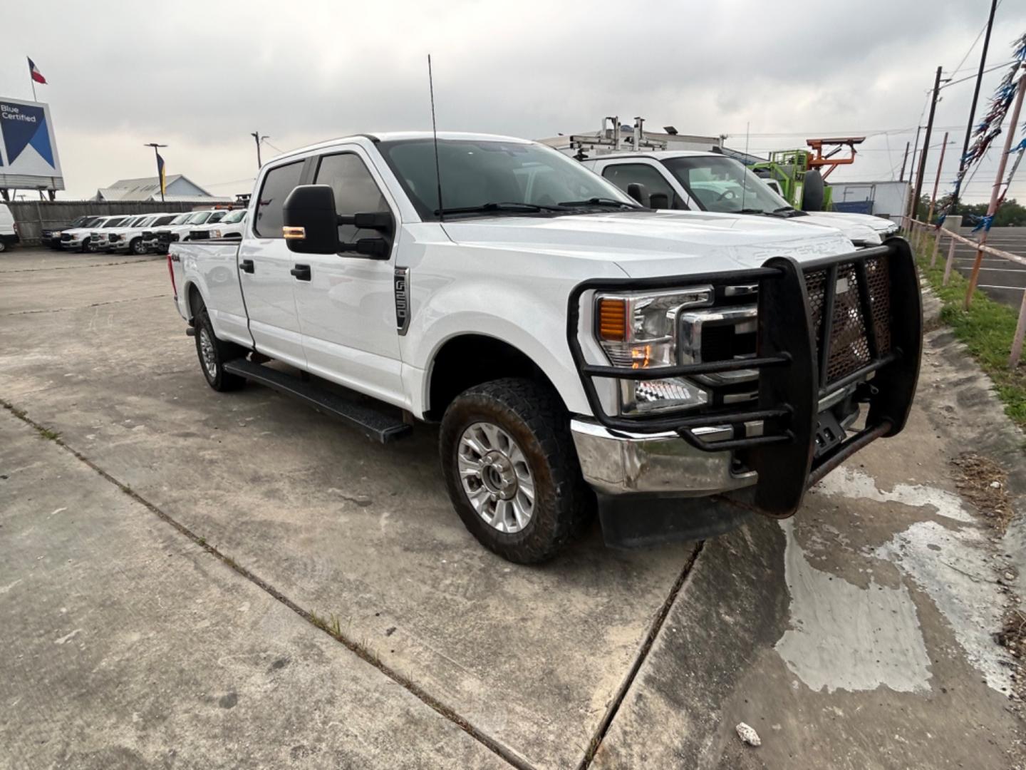 2022 White Ford F-250 SD King Ranch Crew Cab 4WD (1FT7W2B62NE) with an 6.2L V8 OHV 16V engine, 6A transmission, located at 1687 Business 35 S, New Braunfels, TX, 78130, (830) 625-7159, 29.655487, -98.051491 - Photo#1